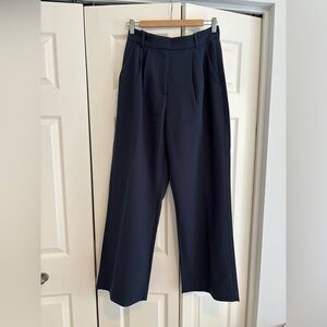Abercrombie & Fitch Navy Sloane Wide Leg Pants